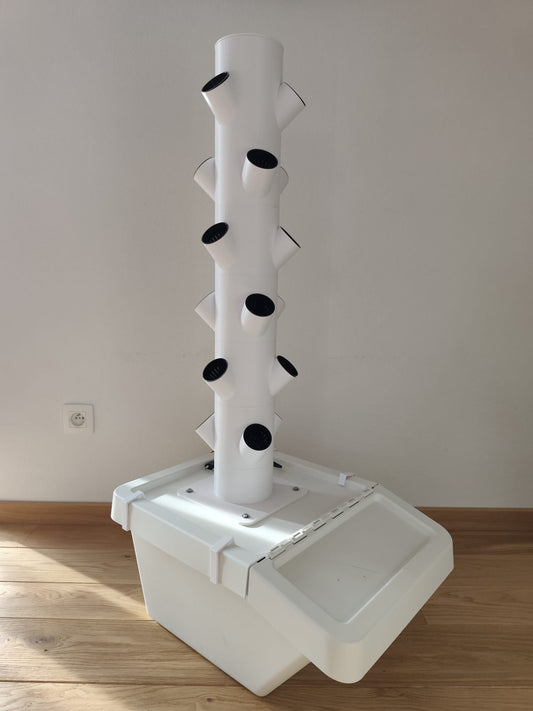 GrowTower 37 Hydroponik-Tower für 18 Pflanzen, 110 cm hoch